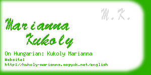 marianna kukoly business card
